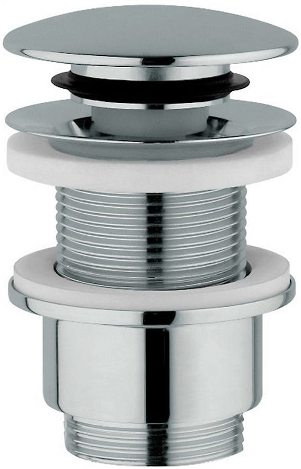 Design clic krepine nobili 5/4" rond zonder overloop chroom
