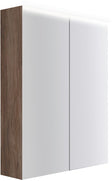 ARMOIRE TOILETTE COFFEE 2 PORTES 600MM 4250K NOYER DECOR VELOURS