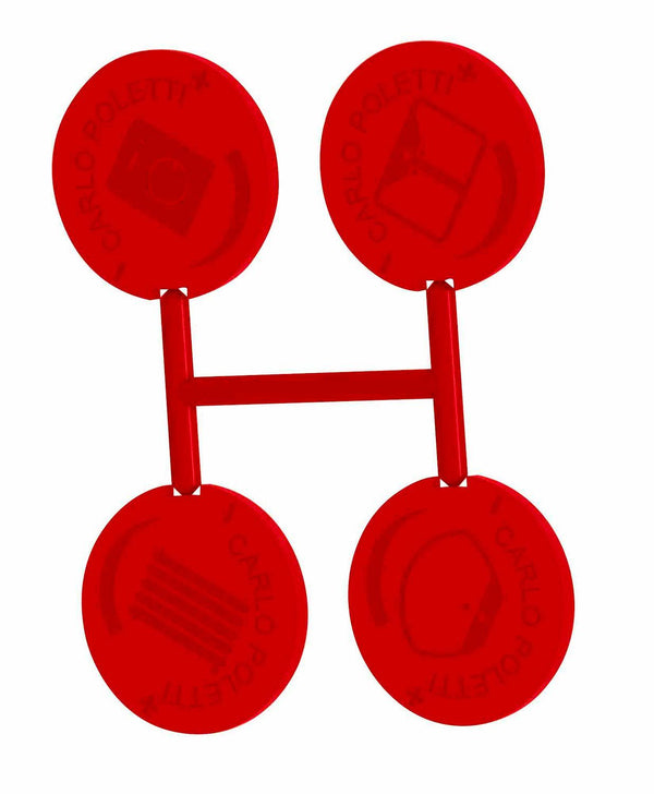 INDICATEUR L'EAU DE PLUIE ROUGE (4 PCS.) UNI.COLLECTOR