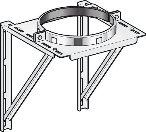 Galva muursteun codensor POUJOULAT 5-20CM 180MM, rookgasafvoer — SKU DESCO-131439