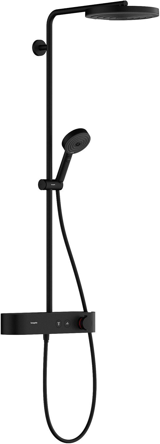 DOUCHEZUIL+ THERMOSTAAT PULSIFY S 260 1JET  ECOSMART HG MAT ZWART 9L/MIN