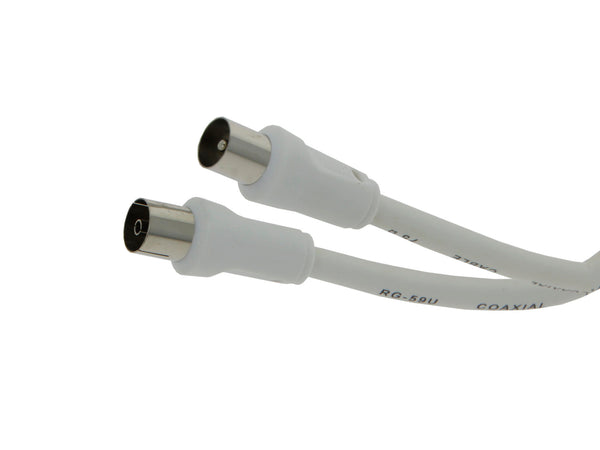 Profile coax kabel 100hz 5m wit