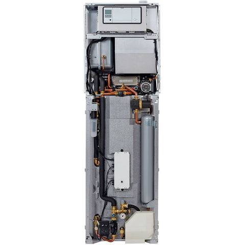 Condensatie vloerketel met ingebouwde zonneboiler aurocompact Vaillant vsc D 206 ERP CV A ERP WW A