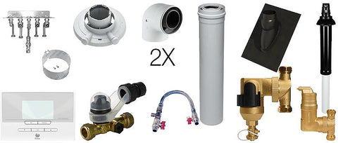 Conf. bulex 80/125 dak schuin (isotwin), concentrische rookkanalen — SKU DESCO-705049