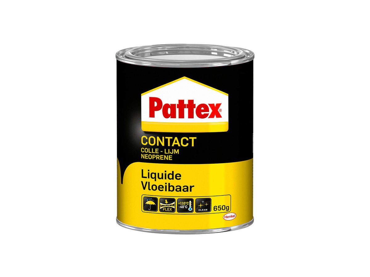 Pattex contactlijm vloeibaar 650g transparant