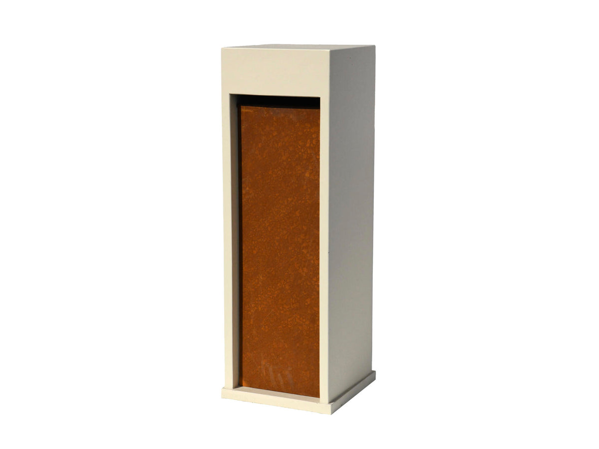 De Witte EX200 brievenbus blauwe hardsteen beige/cortenstaal