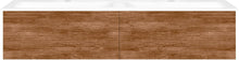 Onderbouw COFFEE 2 lades 140 duo teakhout Decor kaneel +dubbele wastafel porselein wit