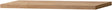 Tablet voor opbouw lavabo combo/molto massif eik 180X50X4