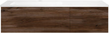 ONDERBOUW COFFEE 2 LADES 120 NOTELAAR  FLUWEEL+WASTAFEL LINKS KUNSTMARMER MAT WIT