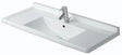 LAVABO POUR MEUBLE STARCK 3 + TROU ROBINET DURAVIT 105CM BLANC