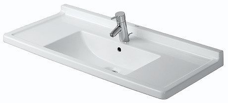 Lavabo V.MEUB.STARCK3+KR.G.DUR.105CM wit