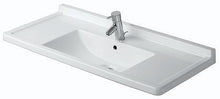 LAVABO POUR MEUBLE STARCK 3 + TROU ROBINET DURAVIT 105CM BLANC