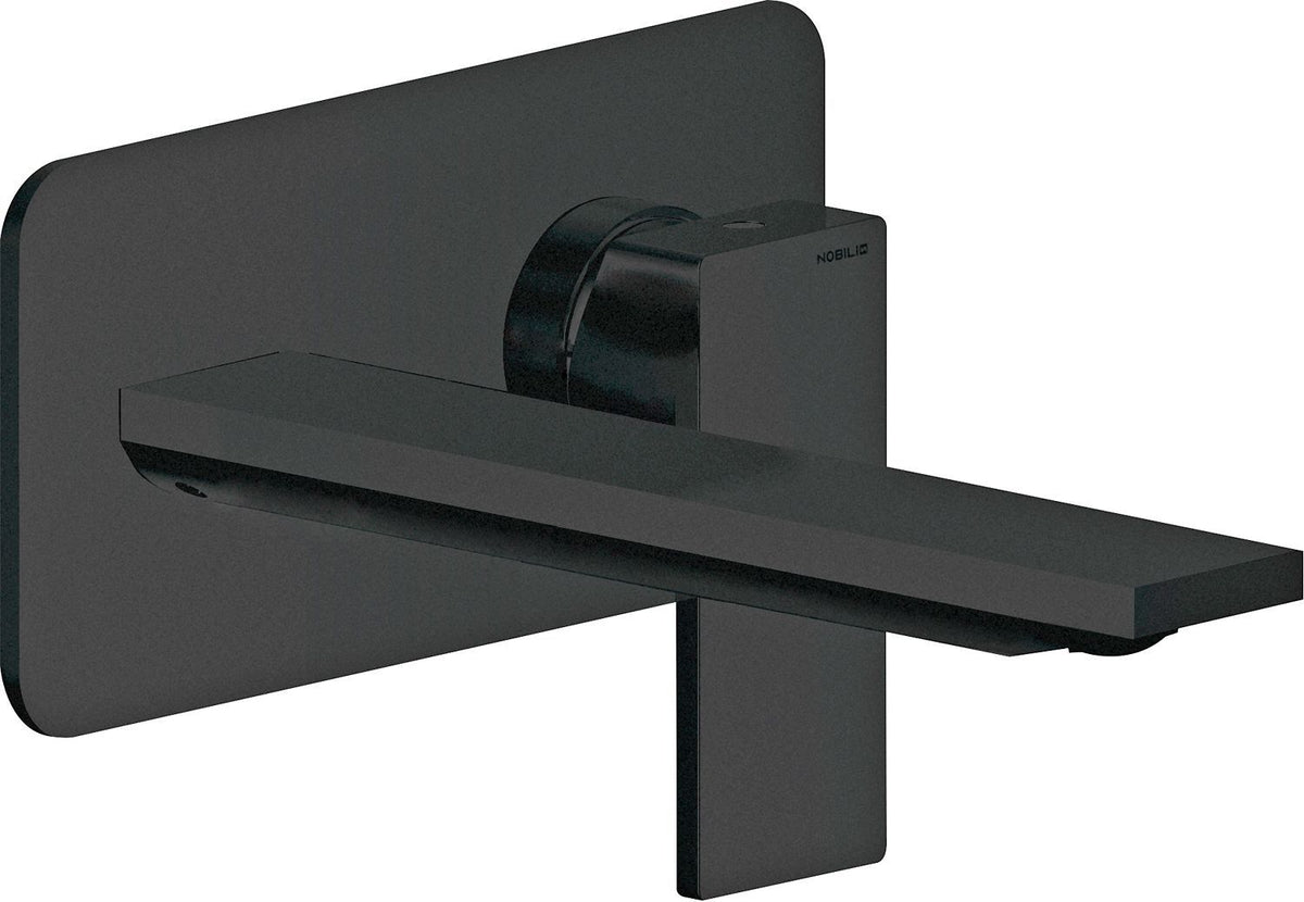 AFWERKSET 1GREEP MENGKRAAN LAVABO MUUR SEVEN NOBILI 200MM MAT ZWART