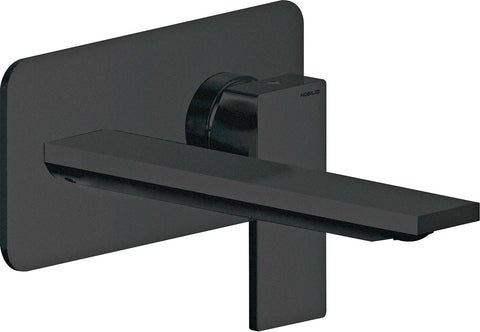 AFWERKSET 1GREEP MENGKRAAN LAVABO MUUR SEVEN NOBILI 200MM MAT ZWART
