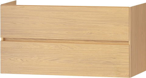 Onderbouw Molto 2 laden 120 eik brons, badkamermeubelen — SKU DESCO-190014