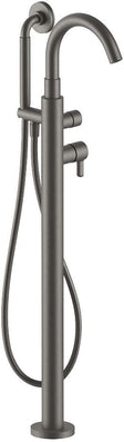 1GREEP Mengkraan bad vrij icona classic fantini+handdouche zonder inbouwdeel mat gun metal pvd