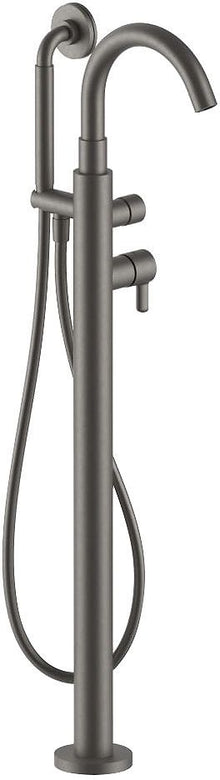 1GREEP Mengkraan bad vrij icona classic fantini+handdouche zonder inbouwdeel mat gun metal pvd