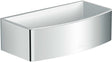 Fles en sponshouder design PASPARTOE 22X11X7 wit-chroom