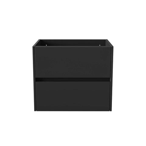 BELVIT DRAVA wastafelonderkast wastafel 60 cm mat zwart 2 lades softclose greeploos badkamer, wastafelonderkasten — SKU MB-19737-23264, EAN 5404029127802