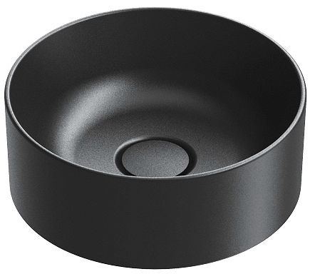 OPBOUWLAVABO ZERO CATALANO CATAGLAZE+ DIAMETER 32 H12 ZONDER OVERLOOP MAT ZWART