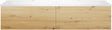 SOUS MEUBLE COFFEE 2 TIROIRS 140 DUO CHENE DECOR URBAN +DOUBLE LAVABO BLANC