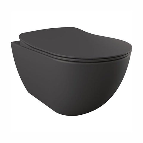 Creavit RIMOFF wand-wc mat-antraciet randloos hangend toilet antibacterieel keramiek, wc-potten — SKU MB-18896-22423, EAN 8698531154549