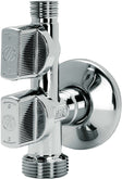 Combi bolhoekstopkraan Belgaqua Arco 1/2"-3/8"-3/4"
