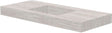 Tablet Keramisch MARMER puro lavabo S centraal B120 H10 zonder kraangat travertin new