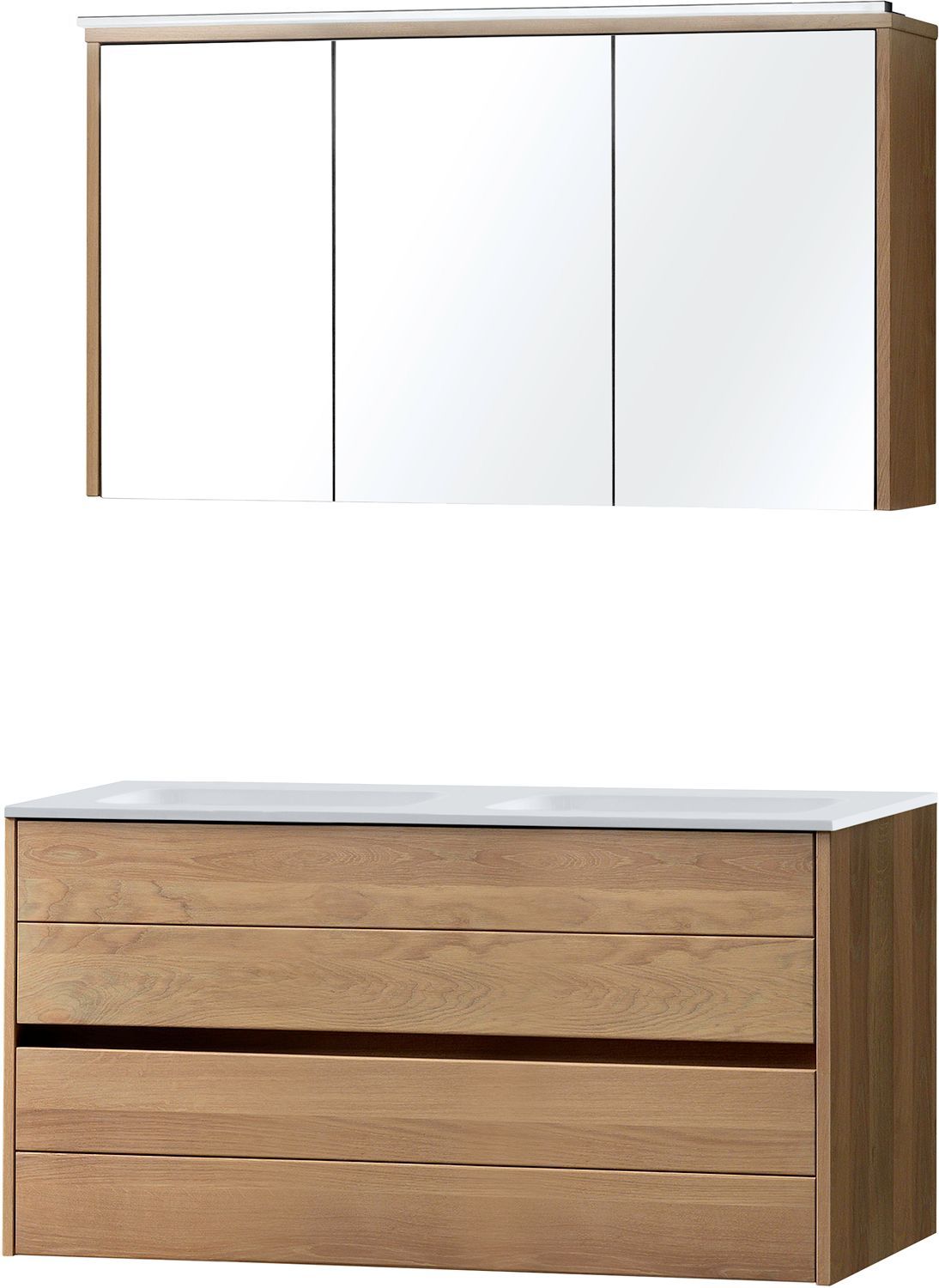 Meubel Molto massif eik 120 Solid spiegelkast