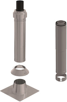 Kit hellend dak clv inox 110/160 ubbink