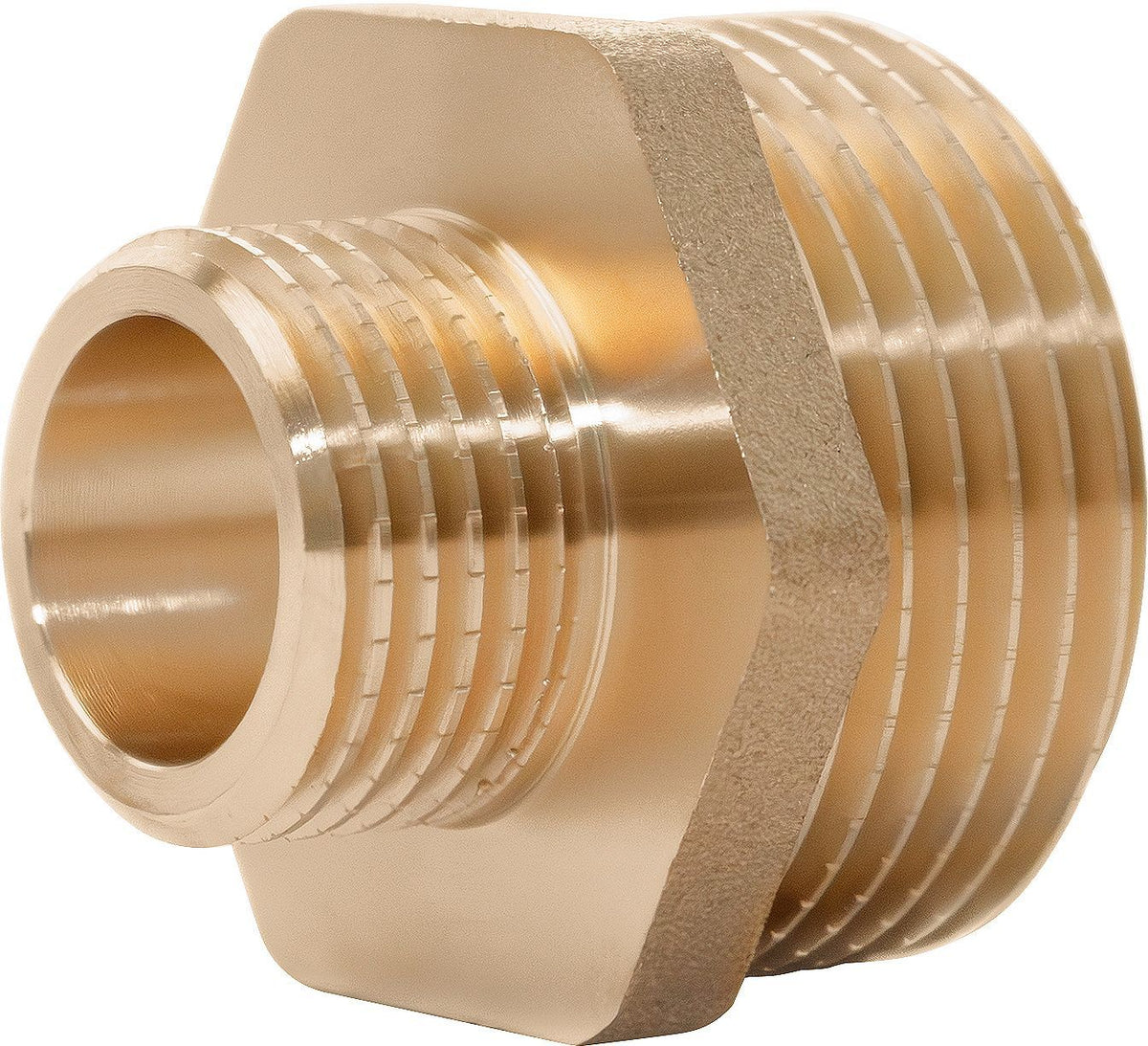 MESSING DRAAD REDUCTIE NIPPEL 3/4-1/2"MM D-LIGHT
