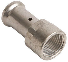 Puntstuk 20MM-1/2"F messing pers Henco