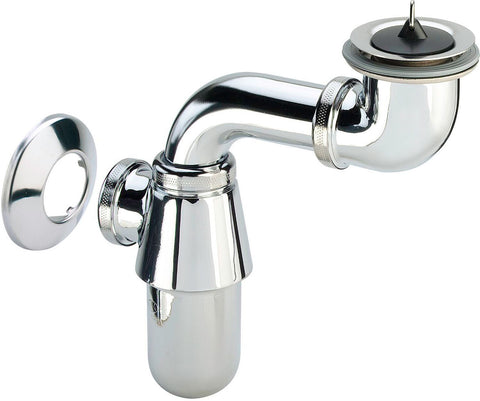 Potsifon 5/4” chroom plaatsbesparend Viega