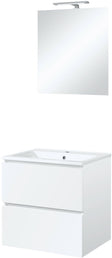 MEUBLE ICE SOLO MIROIR AVEC ECLAIRAGE 60CM BLANC BRILLANT