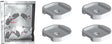 BEVESTIGINGSSET (4 STUKS) HOLD O(N) ZONDER BOREN