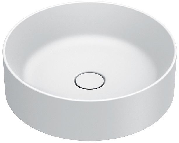 Opbouwlavabo Zero catalano cataglaze+ diameter 45 H13 zonder overloop mat wit