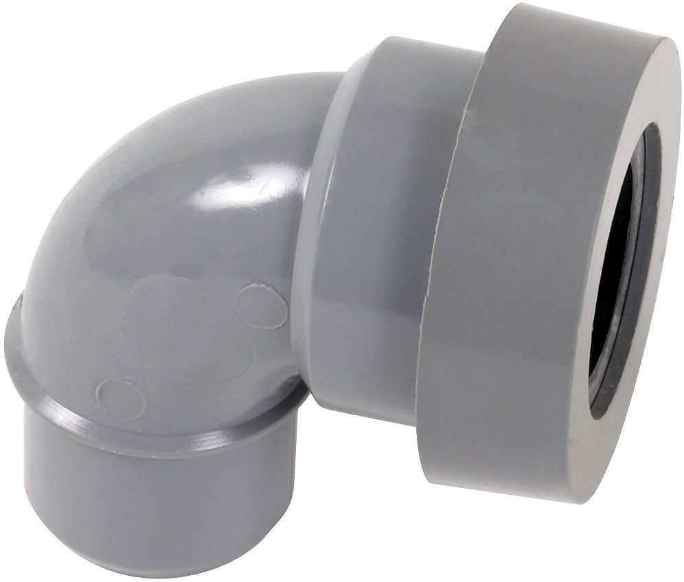 PVC elleboog + dichting Mf 90° 90MM-90MM