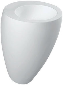 Lavabo met geintegreerde zuil alessi laufen 52CM zonder kraangat wit