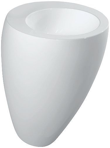 Lavabo met geintegreerde zuil alessi laufen 52CM zonder kraangat wit