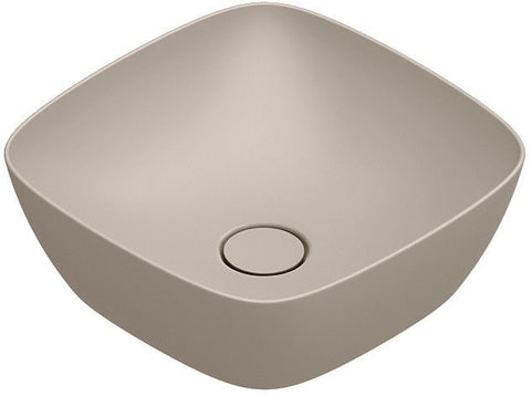 Opbouwlavabo alvea catalano cataglaze+ 40X40 H14 zonder overloop seta satinato