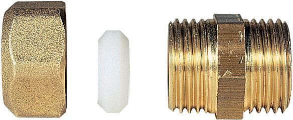 Klemkoppeling v.maz.leid.tecal 3/8"M-12