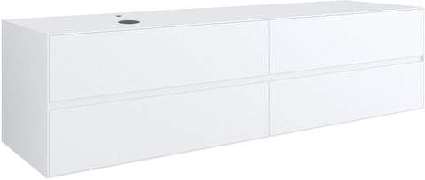 ONDERBOUW 4LADES+TABLET VOOR OPBOUWLAVABO LINKS TENSO 180CM +KRAANGAT WIT