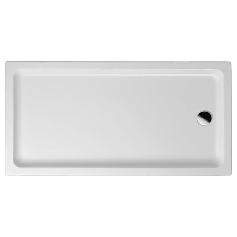 BELVIT douchebak 160x90 cm uit acryl rechthoekig plat modern wit, douchebakken — SKU MB-19663-23190, EAN 5404029125297