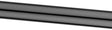 TUBE RALLONGE UNIVERSEL SIPHON HORIZONTAL NOIR 50CM SANS COLLERETTE