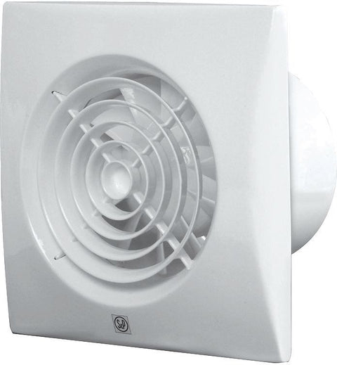 Badkamerventilator + timer SILENT-100 crz s&p