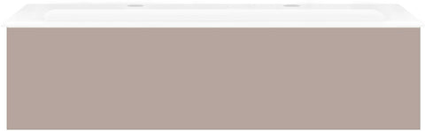 Onderbouw COFFEE 1 lade 120 basaltgrijs mat + wastafel 2 kraangaten porselein wit