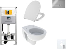 WALLFIX OLI WC SUSPENDU BASTIA D600 SOFTCLOSE + LIFT-OFF IPLATE MAT CHROME