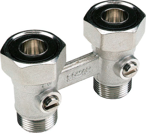 H-BLOK 2-PIJP COMAP VENTIEL VLOER 3/4"EK-M22