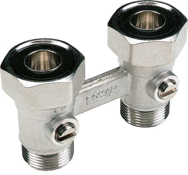 H-BLOK 2-PIJP COMAP VENTIEL VLOER 3/4"EK-M22