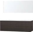 Meubel puro duo wenge 180 kunstmarmer spiegel